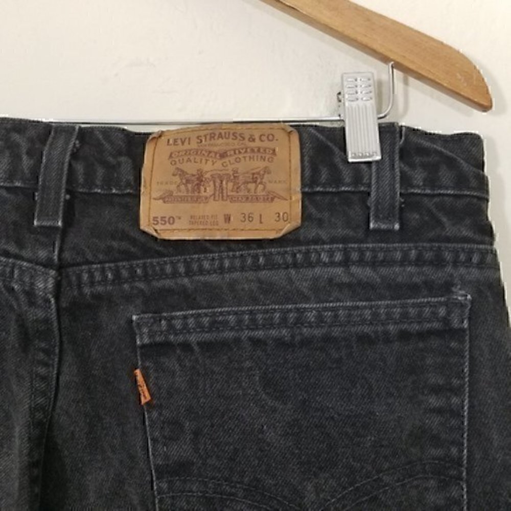 VTG Levi's Orange Tag 550 Relaxed Fit Tapered Leg Jeans Size 36X30 - Picture 4 of 5